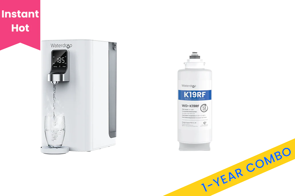 K19-H Instant Hot Countertop RO System with an Extra One-Year Filter Combo