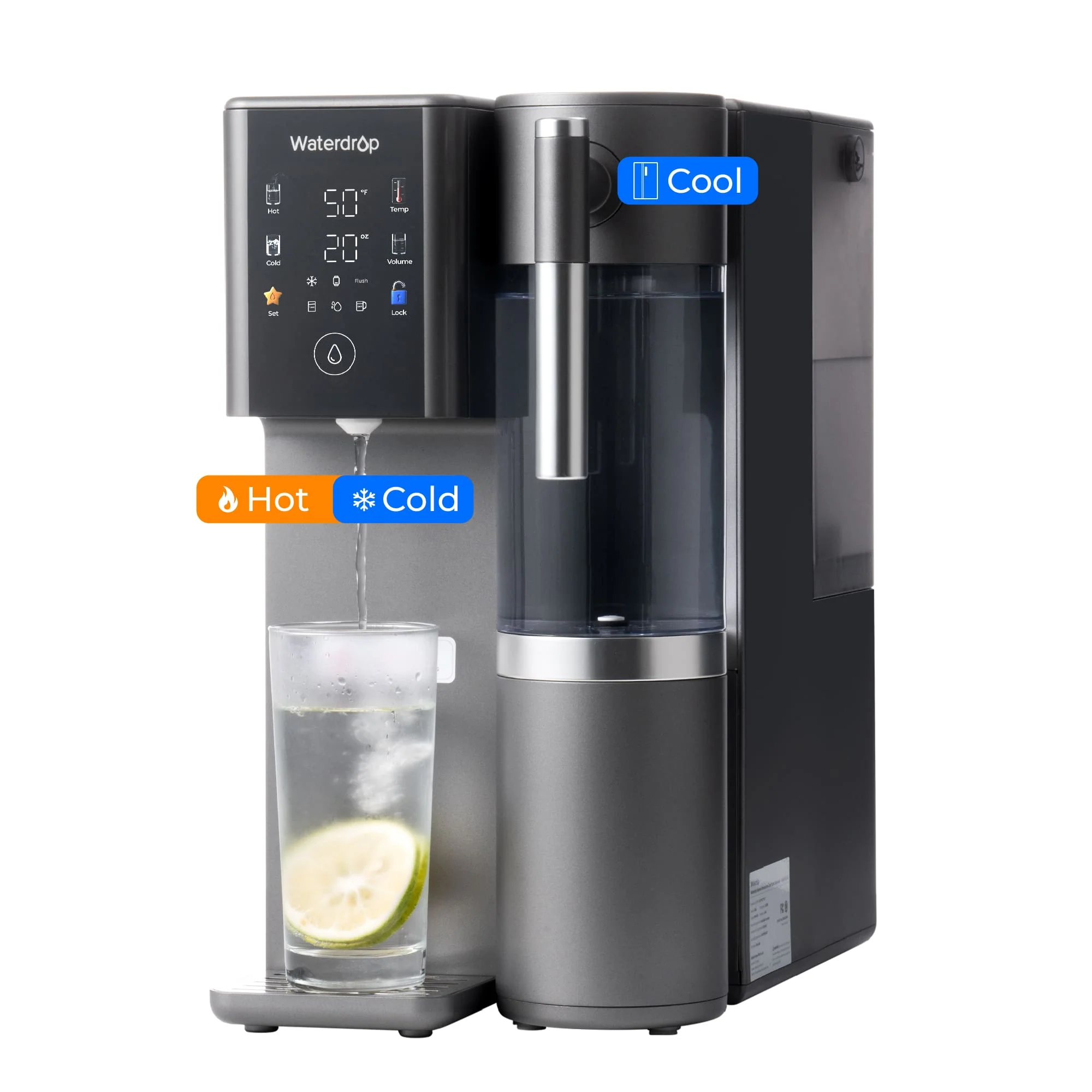 147-waterdrop-a2-reverse-osmosis-hot-cold-water-dispenser-with-replacement-pitcher-combo-10.webp Waterdrop A2 Reverse Osmosis Hot Cold Water Dispenser with Replacement Pitcher Combo