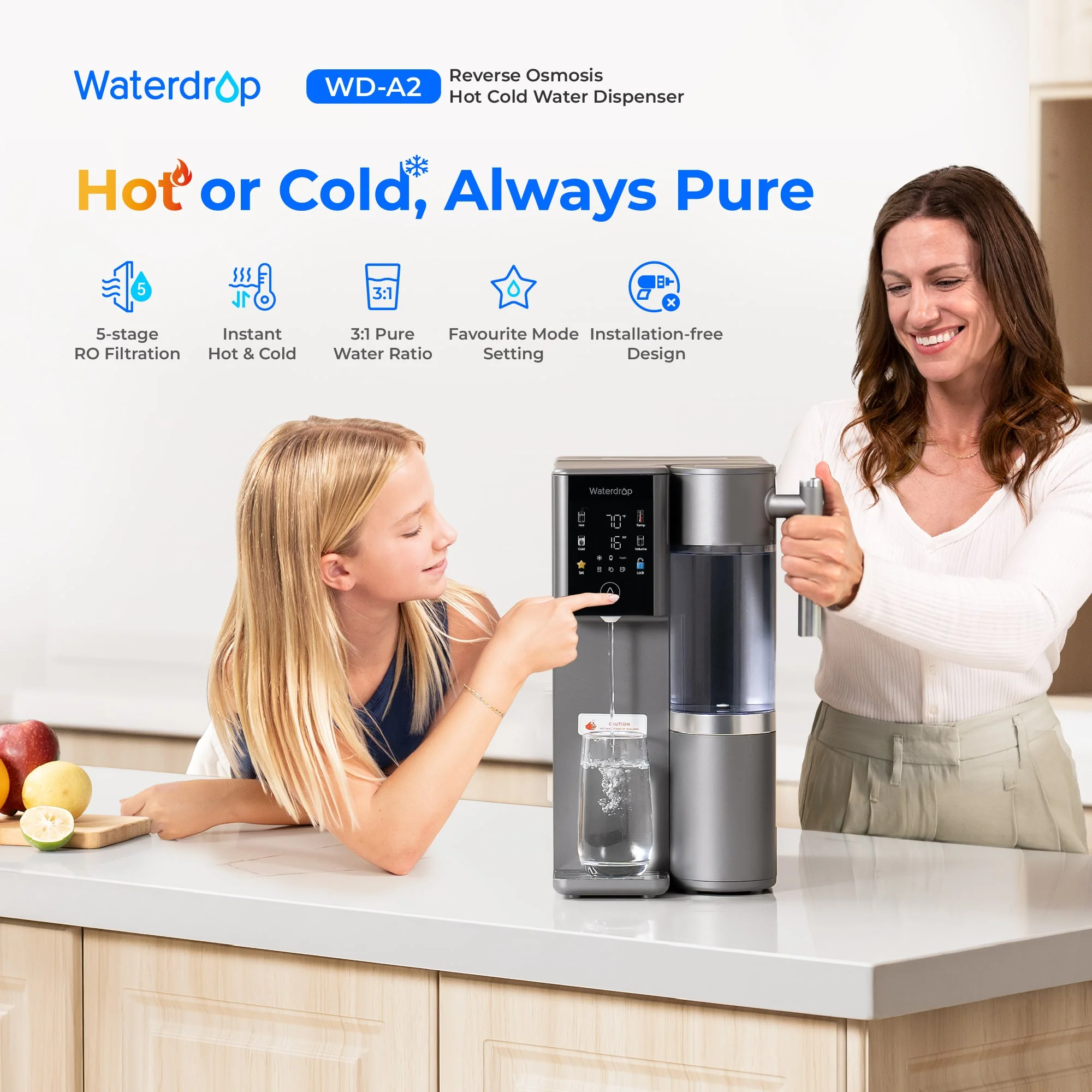 147-waterdrop-a2-reverse-osmosis-hot-cold-water-dispenser-with-replacement-pitcher-combo-2.webp Waterdrop A2 Reverse Osmosis Hot Cold Water Dispenser with Replacement Pitcher Combo