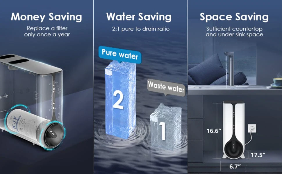 K6 Instant Hot Water Dispenser with UV Sterilizing Light  - Waterdrop K6