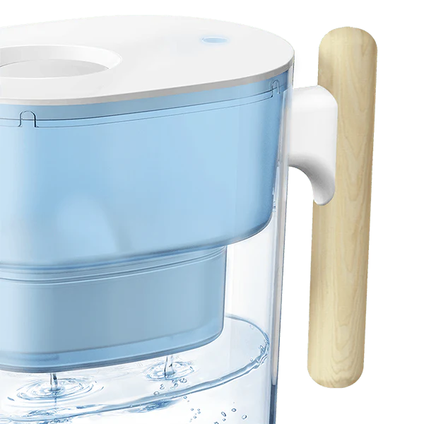 Waterdrop Chubby Pitcher Water Filter with Wooden Handle PT-04 with 1 Filter