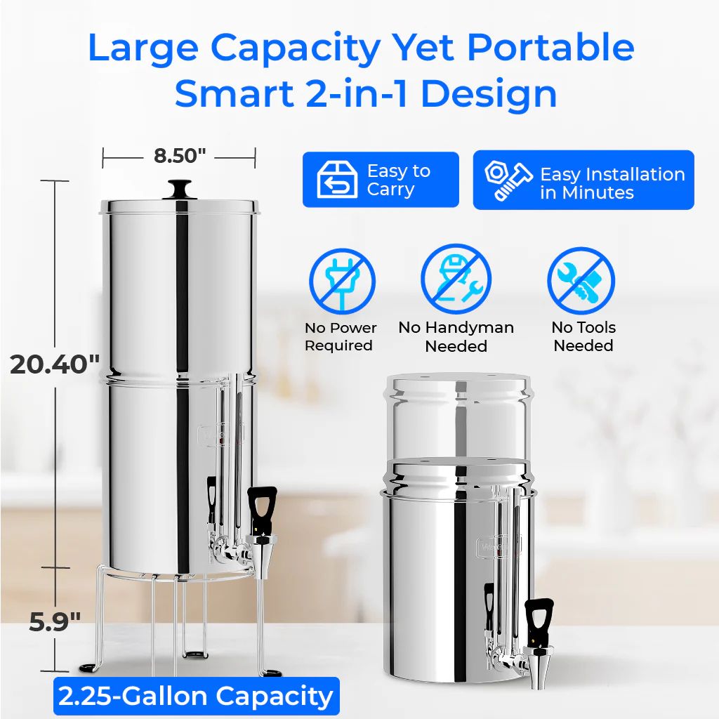 27-waterdrop-2.25-gallon-king-tank-gravity-water-filter-system-with-stand-8.webp Waterdrop 2.25-gallon King Tank Gravity Water Filter System, With Stand
