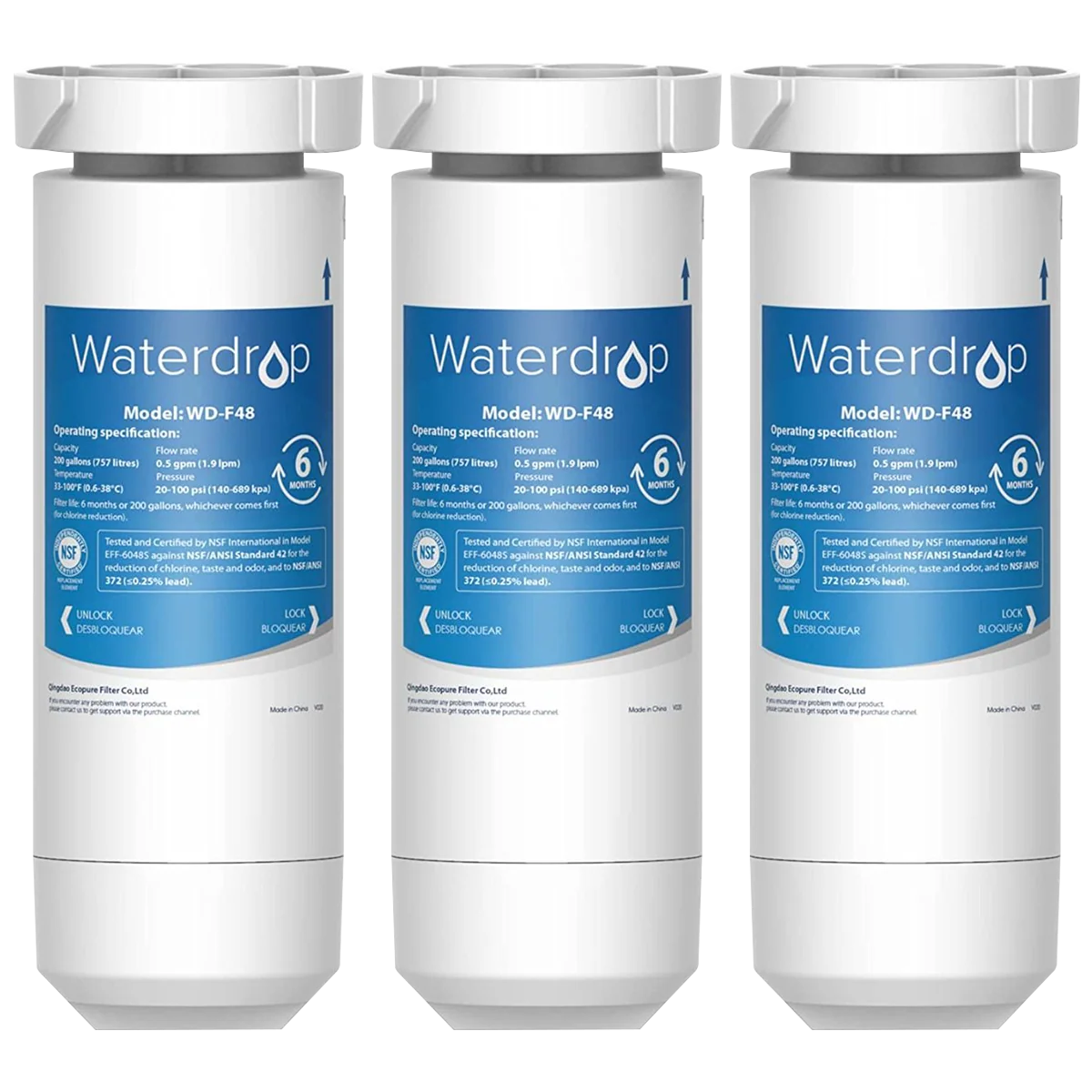 305-waterdrop-replacement-for-ge-xwf-refrigerator-water-filter-1.webp Waterdrop Replacement for GE XWF Refrigerator Water Filter