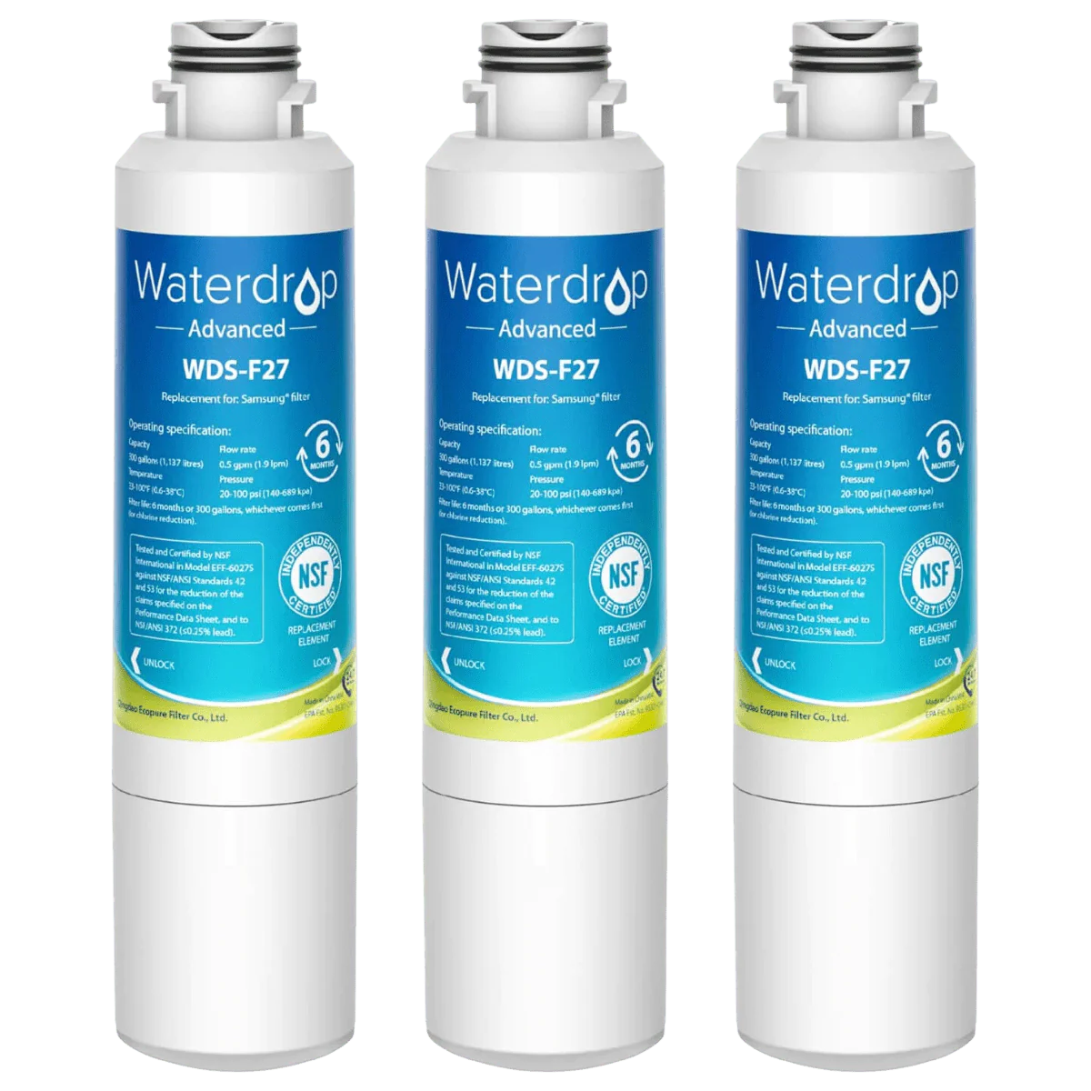 376-waterdrop-wds-f27-replacement-for-samsung-haf-cin-exp-refrigerator-water-filter-7.webp Waterdrop WDS-F27 Replacement for Samsung HAF-CIN/EXP Refrigerator Water Filter