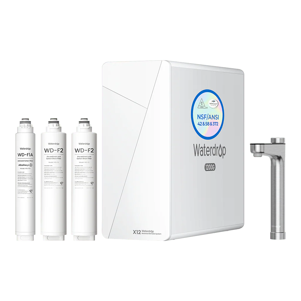 Waterdrop X12 Reverse Osmosis System with Replacement Filter Combo